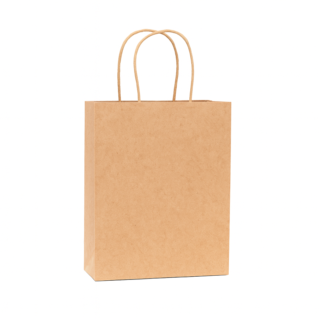 Eco-Friendly Customizable Kraft Paper Bag with Durable Handles - Image 2