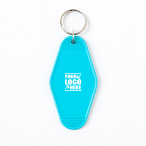 Vibrant Diamond-Shaped Plastic Key Tags
